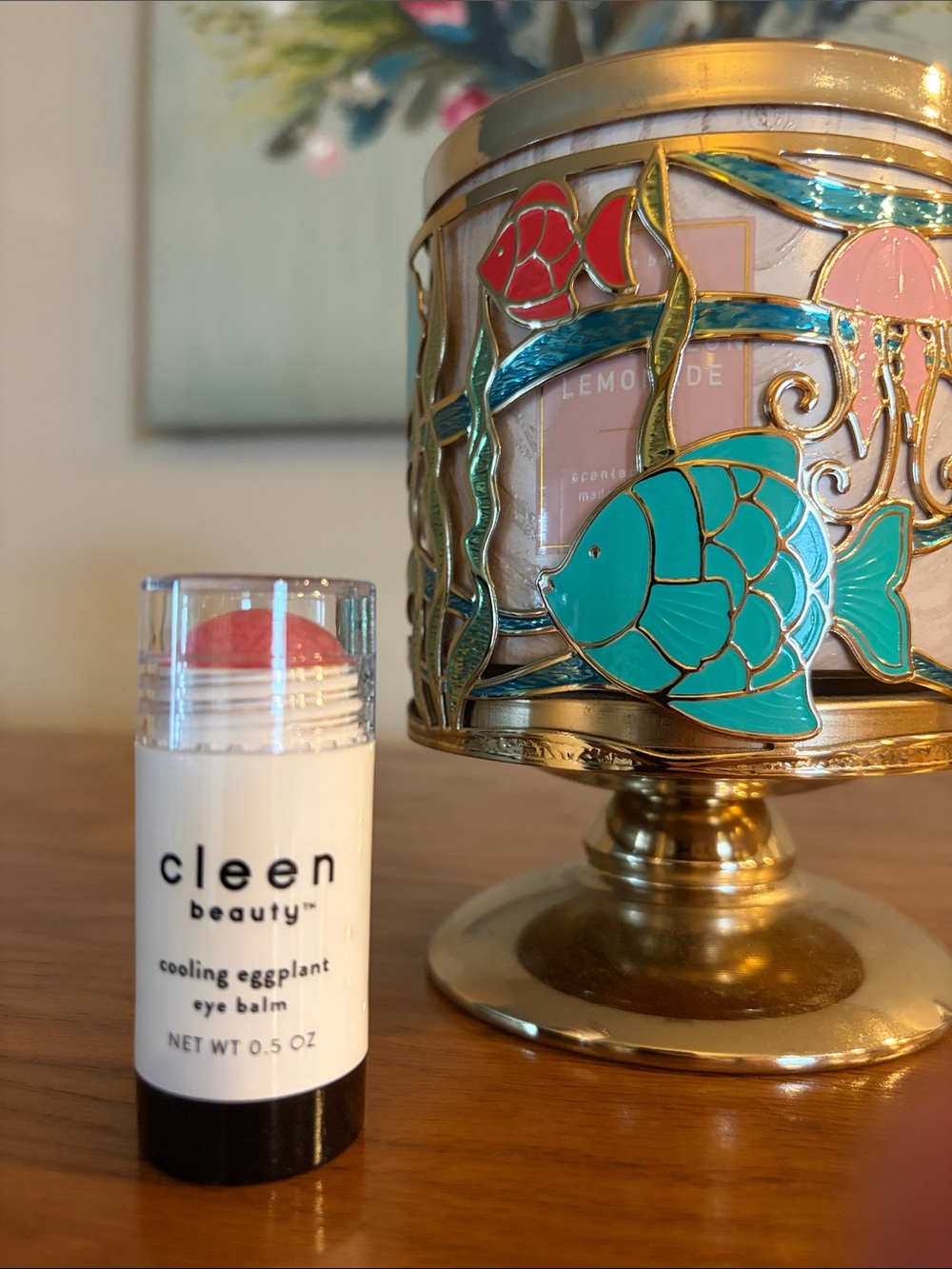 Cleen Beauty Cooling Eggplant Eye Balm Stick New
